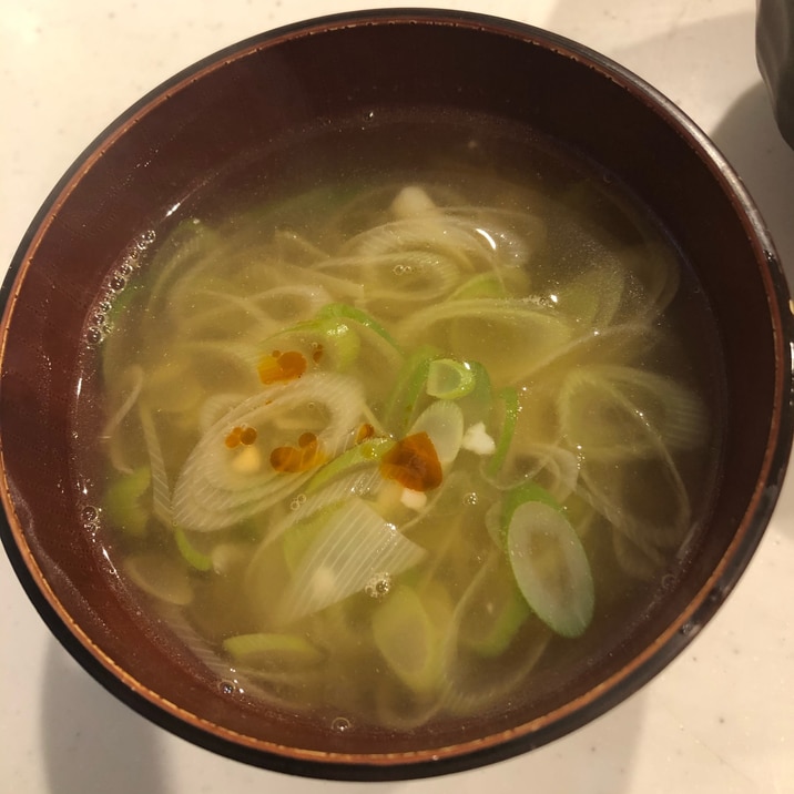 大量消費！長ネギだけ⭐スープ